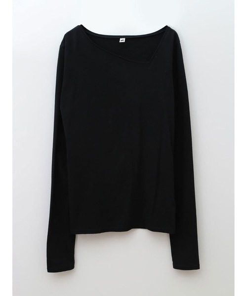 HER.（ハー）の「アシメネックカットソー（Tシャツ/カットソー・レディース・ブラック/オフホワイト・フリー）」の10枚目の写真