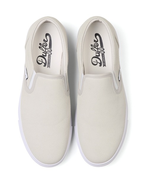The DUFFER of ST.GEORGE(ザダファーオブセントジョージ)の「DUFFER ORIGINAL SLIP-ON SNEAKERS:DUFFERオリジナル スリッポン スニーカー(スニーカー・メンズ・ネイビー/ライトブルー/アイボリー・SMALL/MEDIUM/LARGE/X-LARGE)」の7枚目の写真
