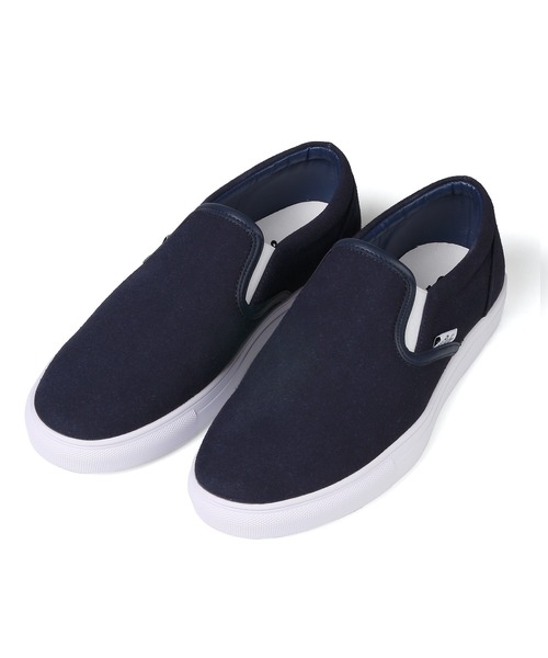 The DUFFER of ST.GEORGE(ザダファーオブセントジョージ)の「DUFFER ORIGINAL SLIP-ON SNEAKERS:DUFFERオリジナル スリッポン スニーカー(スニーカー・メンズ・ネイビー/ライトブルー/アイボリー・SMALL/MEDIUM/LARGE/X-LARGE)」の6枚目の写真