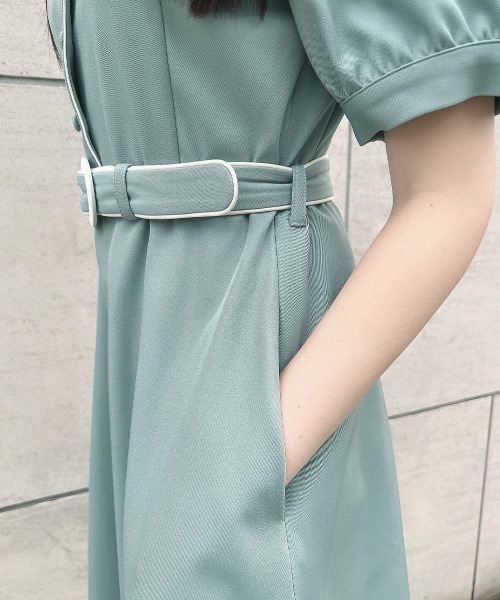 F i.n.t(フィント)の「パイピングボウタイワンピース/ fint フィント(ワンピース・レディース・ホワイト×レッド/ホワイト×グリーン・FREE)」の21枚目の写真