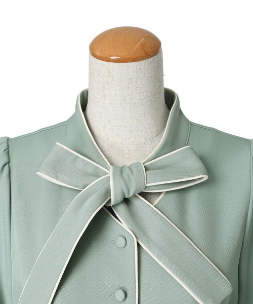 F i.n.t(フィント)の「パイピングボウタイワンピース/ fint フィント(ワンピース・レディース・ホワイト×レッド/ホワイト×グリーン・FREE)」の11枚目の写真