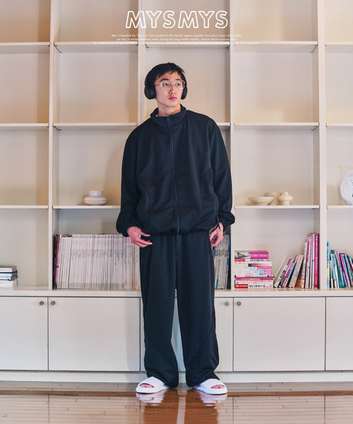 JOINT WORKS(ジョイントワークス)の「MYS MYS/ミースミース STREAMLINE TRACK PANTS(スラックス・メンズ・タン/ブラック・MEDIUM/LARGE)」の1枚目の写真