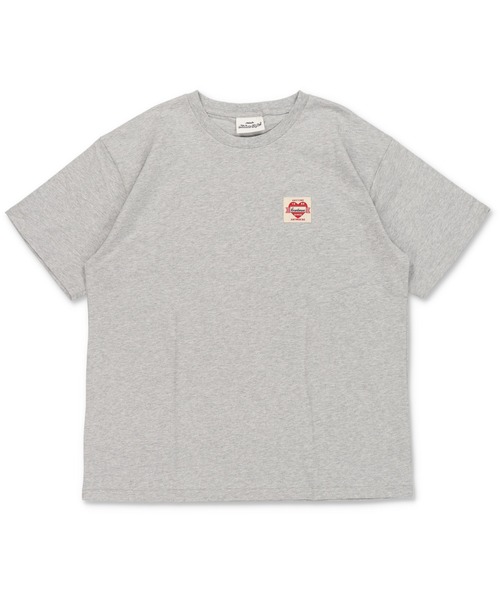 SPINNS（スピンズ）の「短丈サイズが新登場◎ピグメントワンポイントTシャツ/ハートロゴ（Tシャツ/カットソー・メンズ・カーキ系/アイボリー/ブラウン系その他/杢グレー/ブラック系その他/ブラウン系その他2/ブラック系その他2/カーキ系1・ONESIZE/M）」の13枚目の写真