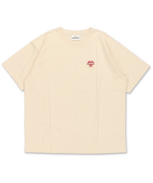 SPINNS（スピンズ）の「短丈サイズが新登場◎ピグメントワンポイントTシャツ/ハートロゴ（Tシャツ/カットソー・メンズ・カーキ系/アイボリー/ブラウン系その他/杢グレー/ブラック系その他/ブラウン系その他2/ブラック系その他2/カーキ系1・ONESIZE/M）」の16枚目の写真