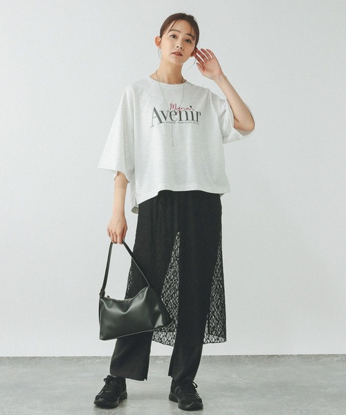 GLOBAL WORK（グローバルワーク）の「レーススカートパンツセット/323264（その他パンツ・レディース・ブラック/アイボリー・MEDIUM/LARGE）」の11枚目の写真