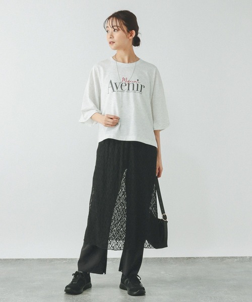 GLOBAL WORK（グローバルワーク）の「レーススカートパンツセット/323264（その他パンツ・レディース・ブラック/アイボリー・MEDIUM/LARGE）」の12枚目の写真