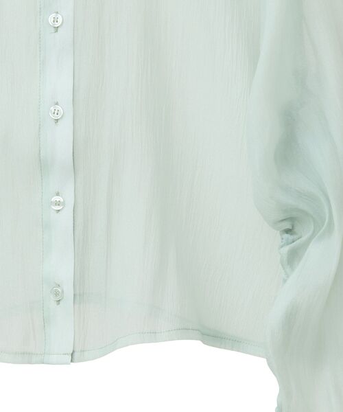 EGOIST（エゴイスト）の「EGOISTドロストシアーシャツ（シャツ/ブラウス・レディース・グレー/ホワイト系その他2/ミント・FREE）」の19枚目の写真