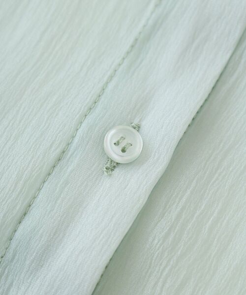 EGOIST（エゴイスト）の「EGOISTドロストシアーシャツ（シャツ/ブラウス・レディース・グレー/ホワイト系その他2/ミント・FREE）」の20枚目の写真