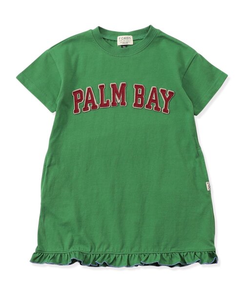 F.O.KIDS（エフオーキッズ）の「【リンク/ジュニア対応】ロゴデザインワンピース（ワンピース・キッズ・オフホワイト/パープル/グリーン・80/90/100/110/120/130/140/150）」の2枚目の写真