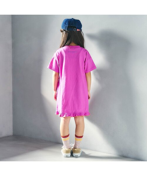 F.O.KIDS（エフオーキッズ）の「【リンク/ジュニア対応】ロゴデザインワンピース（ワンピース・キッズ・オフホワイト/パープル/グリーン・80/90/100/110/120/130/140/150）」の18枚目の写真