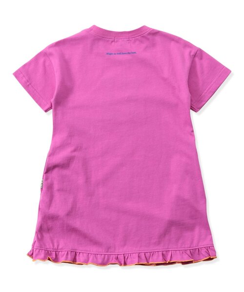 F.O.KIDS（エフオーキッズ）の「【リンク/ジュニア対応】ロゴデザインワンピース（ワンピース・キッズ・オフホワイト/パープル/グリーン・80/90/100/110/120/130/140/150）」の4枚目の写真