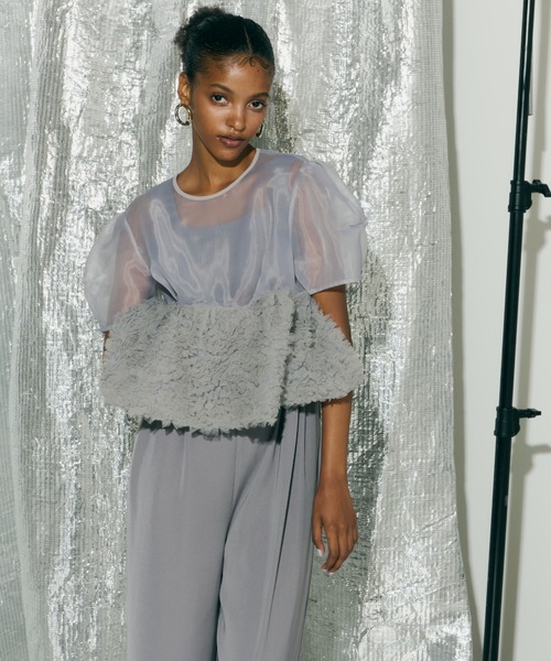 ANDRESD（アンドレスド）の「swell peplum set up pants dress