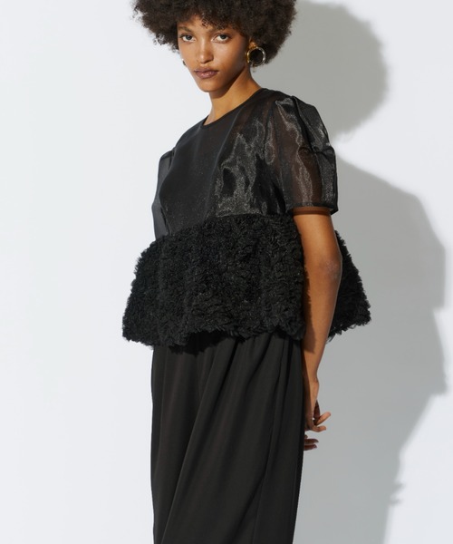 swell peplum set up pants dress スウェルぺプラムセットアップ