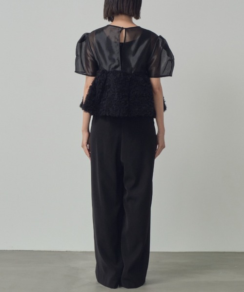 swell peplum set up pants dress スウェルぺプラムセットアップ