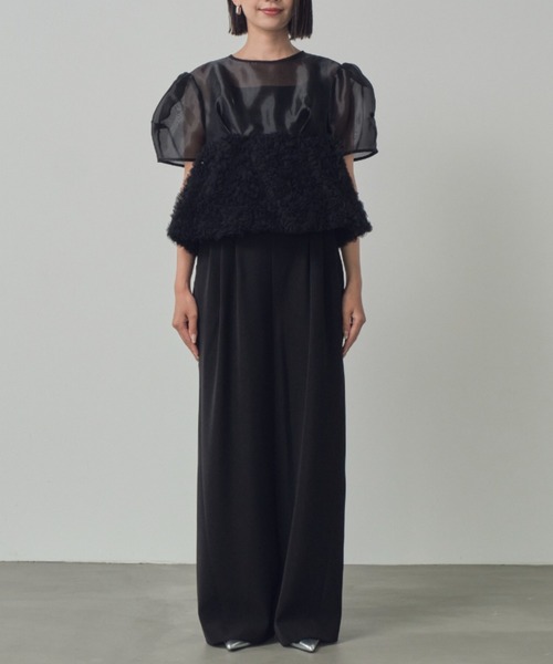 ANDRESD パンツドレス peplum setup dress / ペプラム