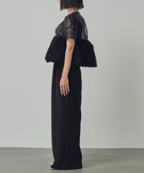 swell peplum set up pants dress スウェルぺプラムセットアップ