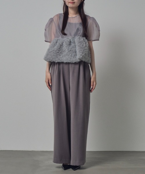 ANDRESD スウェルぺプラムセットアップパンツドレス スウェルぺプラムセットアップパンツドレス / swell peplum set