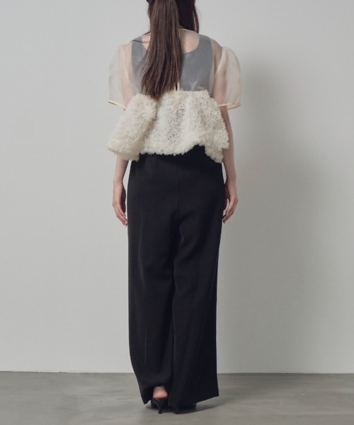 ANDRESD スウェルペプラムセットアップパンツドレス スウェルぺプラムセットアップパンツドレス / swell peplum set