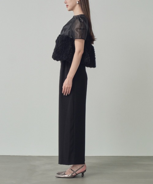 swell peplum set up pants dress スウェルぺプラムセットアップ