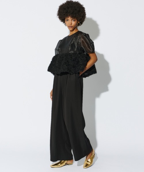 swell peplum set up pants dress スウェルぺプラムセットアップ