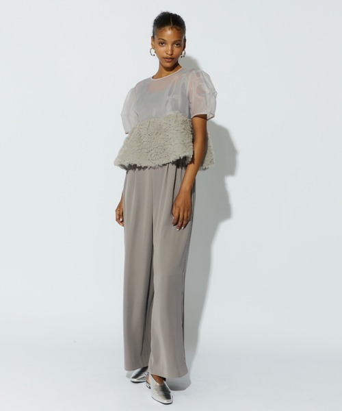 セール】スウェルぺプラムセットアップパンツドレス / swell peplum