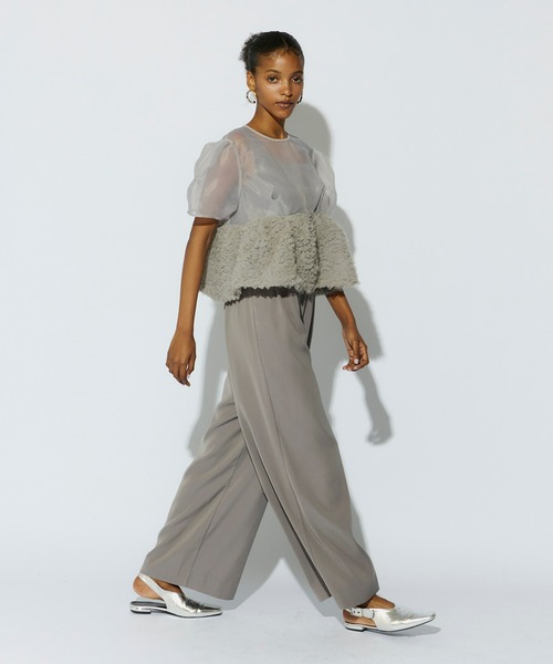 ANDRESD（アンドレスド）の「swell peplum set up pants dress