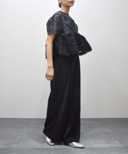 ANDRESD（アンドレスド）の「swell peplum set up pants dress