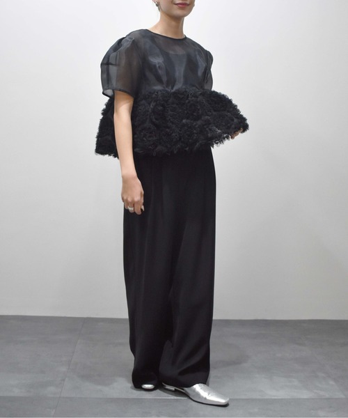 ANDRESD（アンドレスド）の「swell peplum set up pants dress