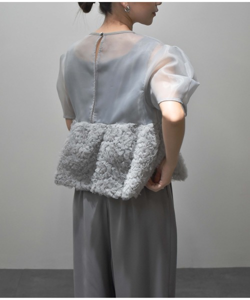 ANDRESD（アンドレスド）の「swell peplum set up pants dress
