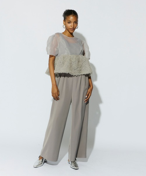 ANDRESD スウェルペプラムセットアップパンツドレス スウェルぺプラムセットアップパンツドレス / swell peplum set