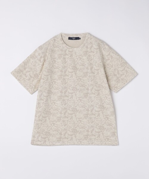 SHIPS Colors(シップス カラーズ)の「SHIPS Colors:パイル ジャカード Tシャツ(Tシャツ/カットソー・メンズ・ベージュ/ネイビー/オフホワイト・X-LARGE/MEDIUM/LARGE)」の5枚目の写真