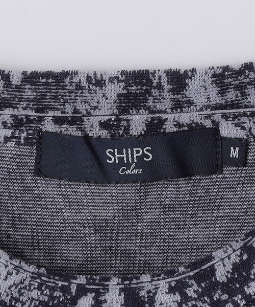 SHIPS Colors(シップス カラーズ)の「SHIPS Colors:パイル ジャカード Tシャツ(Tシャツ/カットソー・メンズ・ベージュ/ネイビー/オフホワイト・X-LARGE/MEDIUM/LARGE)」の11枚目の写真