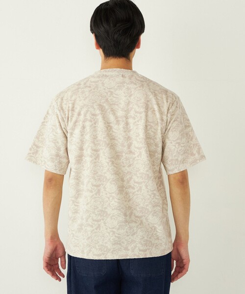 SHIPS Colors(シップス カラーズ)の「SHIPS Colors:パイル ジャカード Tシャツ(Tシャツ/カットソー・メンズ・ベージュ/ネイビー/オフホワイト・X-LARGE/MEDIUM/LARGE)」の18枚目の写真