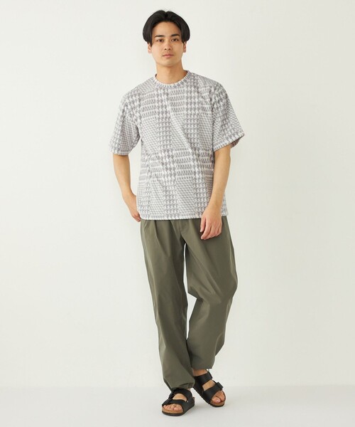 SHIPS Colors(シップス カラーズ)の「SHIPS Colors:パイル ジャカード Tシャツ(Tシャツ/カットソー・メンズ・ベージュ/ネイビー/オフホワイト・X-LARGE/MEDIUM/LARGE)」の20枚目の写真