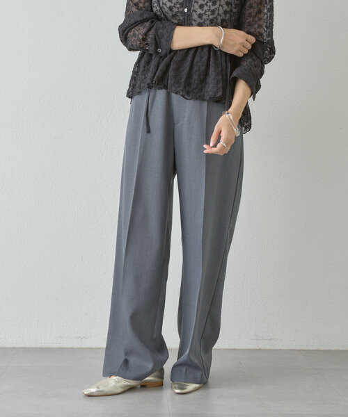 SHENERY（シーナリー）の「タックスラックス（スラックス・レディース・イエロー/グレー・38/36）」の2枚目の写真