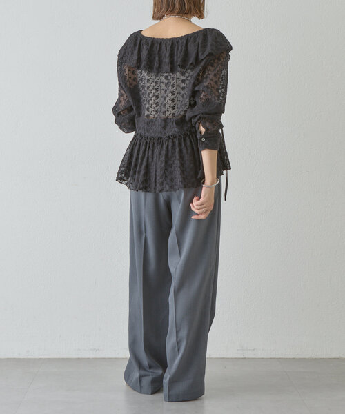 SHENERY（シーナリー）の「タックスラックス（スラックス・レディース・イエロー/グレー・38/36）」の9枚目の写真