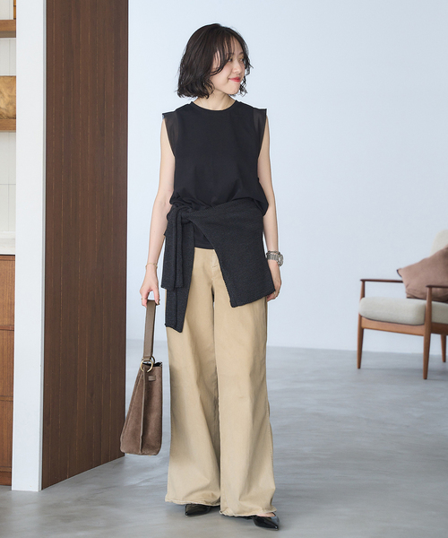 MILOS(ミロス)の「MILOS/ミロス SUEDE ONEHANDLE TOTE(ショルダーバッグ・レディース・ブラウン/ベージュ・FREE)」の5枚目の写真