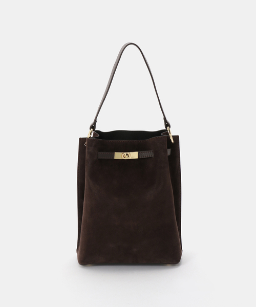 MILOS(ミロス)の「MILOS/ミロス SUEDE ONEHANDLE TOTE(ショルダーバッグ・レディース・ブラウン/ベージュ・FREE)」の9枚目の写真