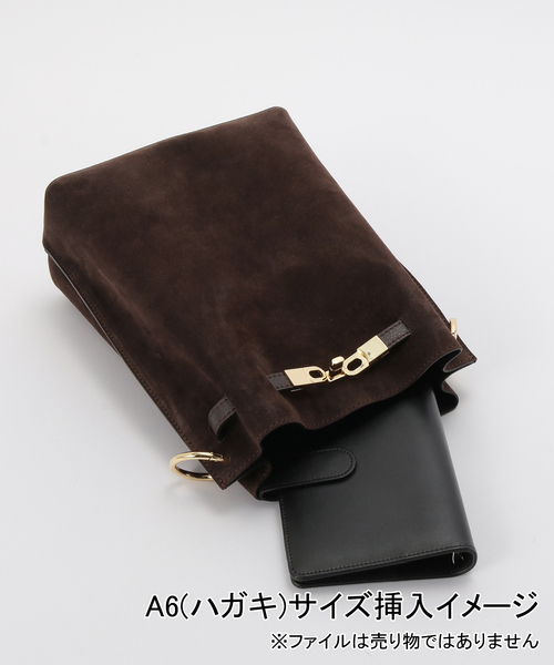 MILOS(ミロス)の「MILOS/ミロス SUEDE ONEHANDLE TOTE(ショルダーバッグ・レディース・ブラウン/ベージュ・FREE)」の14枚目の写真