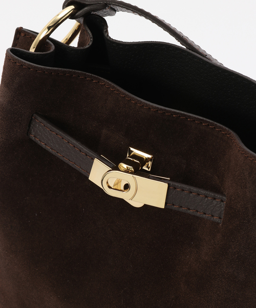 MILOS(ミロス)の「MILOS/ミロス SUEDE ONEHANDLE TOTE(ショルダーバッグ・レディース・ブラウン/ベージュ・FREE)」の15枚目の写真
