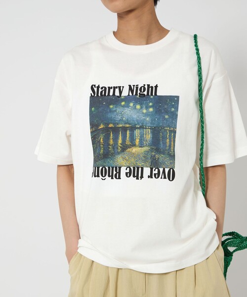 CITEN（シテン）の「＜CITEN＞ファインアートハーフスリーブT（Tシャツ/カットソー・レディース・ライトグレー/イエロー/コバルトブルー/ピンク/ロイヤルブルー・M/S）」の3枚目の写真