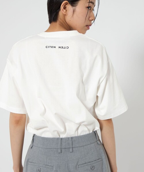CITEN（シテン）の「＜CITEN＞ファインアートハーフスリーブT（Tシャツ/カットソー・レディース・ライトグレー/イエロー/コバルトブルー/ピンク/ロイヤルブルー・M/S）」の9枚目の写真