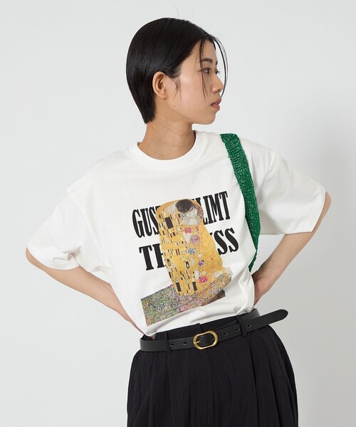 CITEN（シテン）の「＜CITEN＞ファインアートハーフスリーブT（Tシャツ/カットソー・レディース・ライトグレー/イエロー/コバルトブルー/ピンク/ロイヤルブルー・M/S）」の11枚目の写真