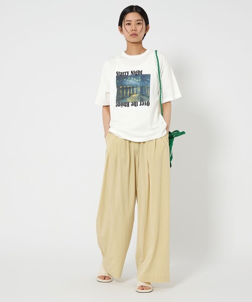 CITEN（シテン）の「＜CITEN＞ファインアートハーフスリーブT（Tシャツ/カットソー・レディース・ライトグレー/イエロー/コバルトブルー/ピンク/ロイヤルブルー・M/S）」の15枚目の写真