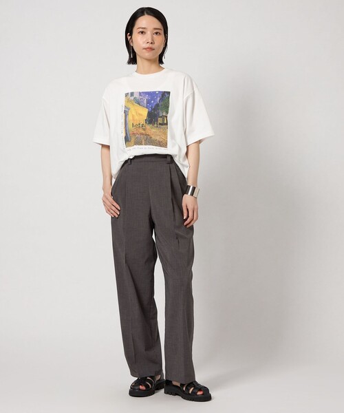 CITEN（シテン）の「＜CITEN＞ファインアートハーフスリーブT（Tシャツ/カットソー・レディース・ライトグレー/イエロー/コバルトブルー/ピンク/ロイヤルブルー・M/S）」の17枚目の写真