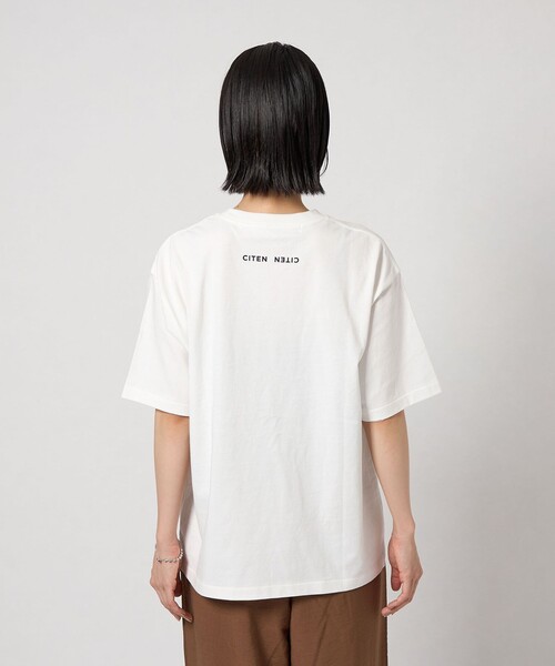 CITEN（シテン）の「＜CITEN＞ファインアートハーフスリーブT（Tシャツ/カットソー・レディース・ライトグレー/イエロー/コバルトブルー/ピンク/ロイヤルブルー・M/S）」の20枚目の写真