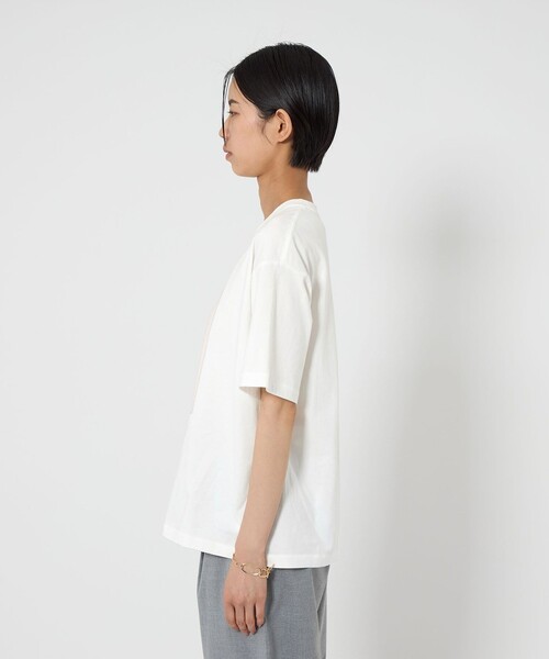 CITEN（シテン）の「＜CITEN＞ファインアートハーフスリーブT（Tシャツ/カットソー・レディース・ライトグレー/イエロー/コバルトブルー/ピンク/ロイヤルブルー・M/S）」の22枚目の写真