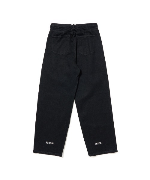 STUDIO SEVEN(スタジオ セブン)の「Logo Embroidery Denim Pants【STUDIOSEVEN/スタジオセブン】(デニムパンツ・メンズ・ブラック・MEDIUM/LARGE)」の9枚目の写真