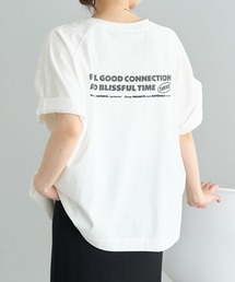 【F&B】ロゴ刺繍&プリントTシャツ