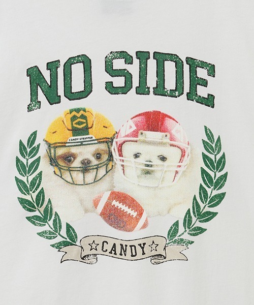 Candy Stripper(キャンディストリッパー)の「NO SIDE Tシャツ(Tシャツ/カットソー・レディース・オフホワイト/ブルー/ブラック/レッド・M/L/XL)」の9枚目の写真
